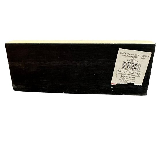 Wooden Block Sign Chalkboard Back Decor Rustic Farmhouse Tier Tray Display Blue - Picture 3 of 8